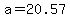 a+=+20.57