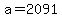 a+=+2091
