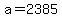 a+=+2385