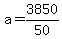 a+=+3850%2F50