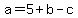 a+=+5%2Bb-c