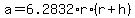 a+=+6.2832%2Ar%2A%28r%2Bh%29