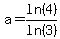 a+=+ln%284%29%2Fln%283%29