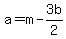 a+=+m+-+3b%2F2