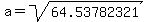 a+=+sqrt%2864.53782321%29