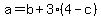 a+=b%2B3%284-c%29