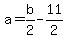 a+=b%2F2++-11%2F2