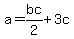 a+=bc%2F2%2B+3c