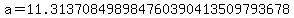 a++=11.313708498984760390413509793678