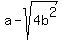 a+-+sqrt%284b%5E2%29