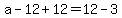 a+-12%2B12+=+12-3