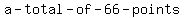 a+-total-+of-+66+-points