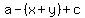 a-%28x%2By%29%2Bc