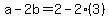 a-2b=2-2%283%29
