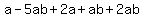 a-5ab%2B2a%2Bab%2B2ab