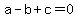 a-b%2Bc+=+0