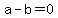 a-b+=+0