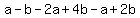 a-b-2a%2B4b-a%2B2b
