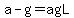 a-g=agL