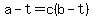 a-t+=+c%28b-t%29