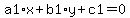 a1%2Ax+%2B+b1%2Ay+%2B+c1+=+0
