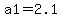 a1=+2.1