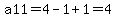 a11=4-1%2B1=4