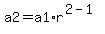 a2=+a1%2A+r%5E%282-1%29