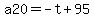 a20=-t%2B95