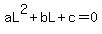 aL%5E2%2BbL%2Bc=0