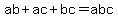 ab%2Bac%2Bbc+=+abc