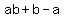 ab%2Bb-a