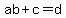 ab%2Bc=d