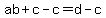 ab%2Bc-c=d-c