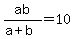 ab%2F%28a%2Bb%29+=+10