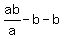 ab%2Fa-b+-b