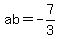 ab=-7%2F3