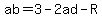 ab=3-2ad-R