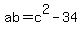 ab=c%5E2-34
