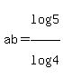 ab=log%285%29%2Flog%284%29