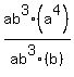 ab%5E3+%28a%5E4%29+%2F+ab%5E3+%28b%29