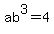 ab%5E3+=+4