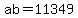 ab+=+11349
