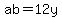 ab+=+12y