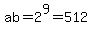 ab+=+2%5E9+=+512