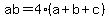 ab+=+4%28a%2Bb%2Bc%29