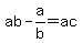 ab+-+a%2Fb+=+ac