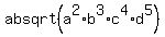 ab+sqrt%28a%5E2%2Ab%5E3%2Ac%5E4%2Ad%5E5%29