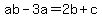 ab-3a=2b%2Bc