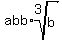 abb%2Aroot%283%2Cb%29
